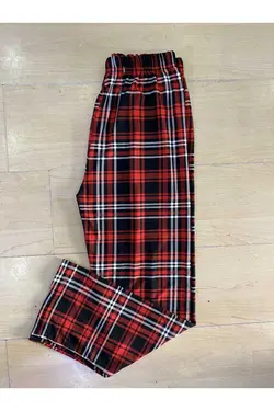 پیژامه پایین زمستانی جیر چهارخانه تک نفره برند Öztürk şendil iç giyim کد 1665959704