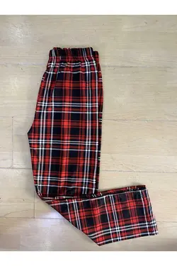 پیژامه پایین زمستانی جیر چهارخانه تک نفره برند Öztürk şendil iç giyim کد 1665959704