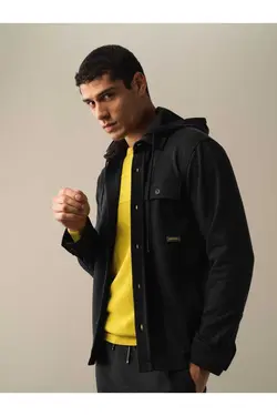 کت پیراهن متناسب کلاهدار پنبه ای برند Xint کد 1666022115