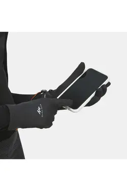 دستکش لمسی بچه گانه 14سن 6/ مشکی برند Decathlon کد 1666127703