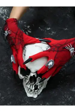 دستکش ناخن طرح‎دار قرمز برند DESİGN کد 1666377304