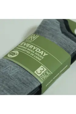 جوراب بسته روزانه طوسی سه تایی برند Norfolk کد 1666360513