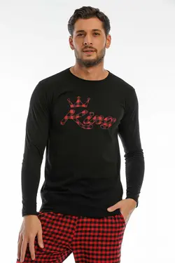 قالب لباس راحتی King شطرنجی می تواند انجام شود) مردانه برند Moda Clubu کد 1666447804