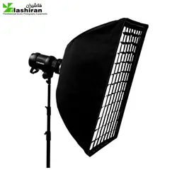 سافت‌باکس مستطیل ۱۰۰×۷۰ زنبوری Softbox with Grid