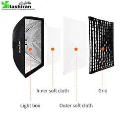 سافت‌باکس۹۰×۶۰ زنبوری گودوکس Godox Softbox Grid