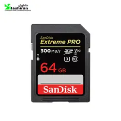 کارت حافظه سنديسک  SanDisk 64GB Extreme PRO SDHC Card 300MB/s