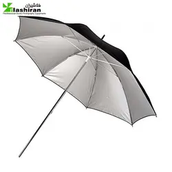چتر ۲ لایه بازتاب کننده نقره ای / مشکی
