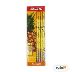 مداد فکتیس بسته 4 عددی همراه با پاک کن مدل آناناس
