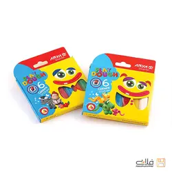 خمیر بازی 6 رنگ آریا مدل 1057 | فروشگاه فلاپی