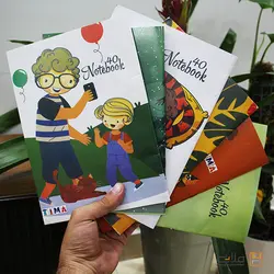 دفتر نقاشی 40 برگ مدل بچه و گربه | فروشگاه فلاپی - نوستالژی از جنس آینده