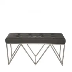 نیمکت پایه استیل چرمی فوبورو مدل رعد