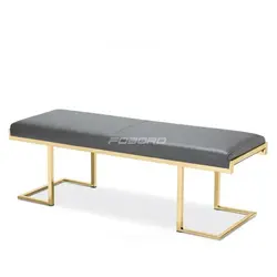 نیمکت دو نفره پایه فلزی مدرن فوبورو مدل ناتالی