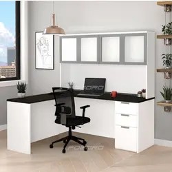 میز تحریر کتابخانه دار و ال دار فوبورو مدل سارنگ
