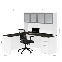 میز تحریر کتابخانه دار و ال دار فوبورو مدل سارنگ
