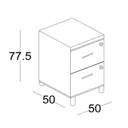 فایل اداری پوشه خور دو کشو مدل F2