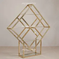 کتابخانه دکوری استیل مدل دارت