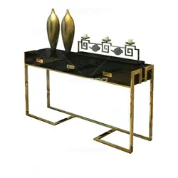 کنسول استیل سه کشو مدل بلوط