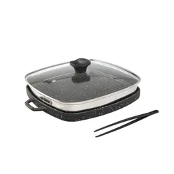 تابه گریل مربع 38 سانت سی اند اس C&amp;S مدل GP2091 SHDC