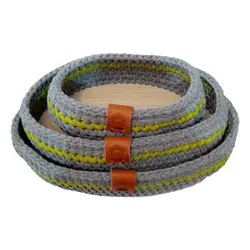 سبد قلاب بافی تریکو مدل هوای تازه مجموعه سه عددی