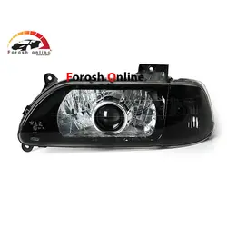 چراغ جلو پراید ۱۳۱ لنزدار داخل مشکی