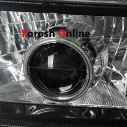 چراغ جلو پراید ۱۳۱ لنزدار داخل مشکی