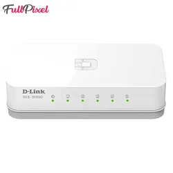 سوئیچ شبکه 5 پورت دی-لینک (D-LINK) مدل DES-1005C - فروشگاه اینترنتی فول پیکسل