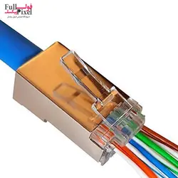 سوکت شبکه Amp Cat6 SFTP روکش فلزی - فروشگاه اینترنتی فول پیکسل