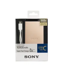 پاوربانک سونی - مدل CP-SC10 - رزگلد - 10000 میلی آمپر - گارانتی رسمی