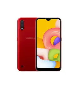 سامسونگ گلکسی - مدل A01 - قرمز - 16 گیگ - رجیستر شده - گارانتی رسمی - دو سیم کارت