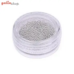 دیزاین ناخن خاویار رنگ نقره ای