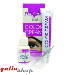 رنگ ابرو و مژه سیلک مشکی پر کلاغی