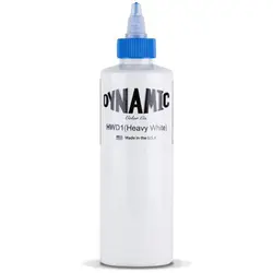رنگ تاتو داینامیک سفید Dynamic heavy white Hwd-1