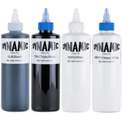 رنگ تاتو داینامیک سفید Dynamic heavy white Hwd-1