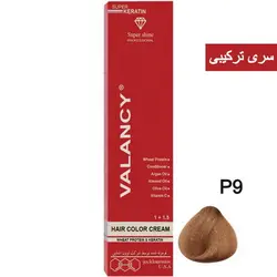 رنگ مو والانسی سری ترکیبی مدل رنگ گردویی روشن شماره P9
