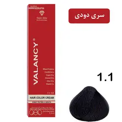 رنگ مو والانسی سری دودی مدل مشکی پر کلاغی شماره C1