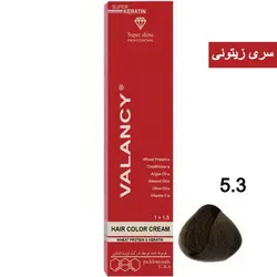 رنگ مو والانسی سری زیتونی مدل قهوه ای زیتونی روشن شماره M4