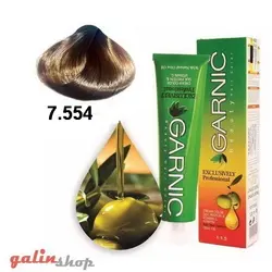 رنگ مو گارنیک کارامل طلایی متوسط شماره 7.554 GARNIC