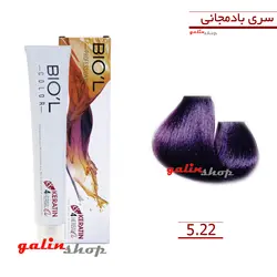 رنگ موی بیول سری بادمجانی شماره BIO'L 5.22