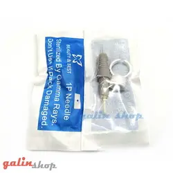 سوزن کارتریج تاتو تک سر پیچی همراه تشتک