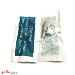 سوزن کارتریج تاتو سه سر فلت پیچی