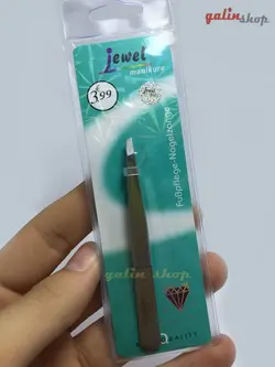 موچین ابرو استیل جیول Jewel