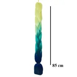 موی دو سر باز 85 سانت سامبره سفید-آبی