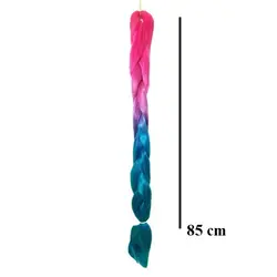 موی دو سر باز 85 سانت آمبره آبی-صورتی