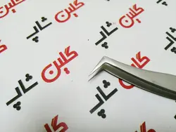 پنس سرکج کاشت مژه وتوس VETUS نقره ای مخصوص کاشت مژه والیوم مدل 6A-SA