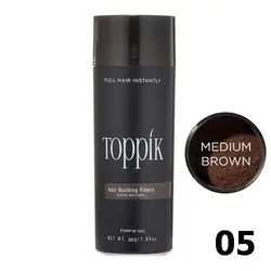 پودر پرپشت کننده مو تاپیک رنگ قهوه ای متوسط Toppik Medium Brown