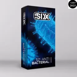 کاندوم آنتی باکتریال  سیکس SIX بسته12 عددی