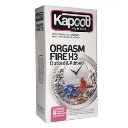 کاندوم ارگاسم سه برابر کاپوت Kapoot Orgasm Fire X3