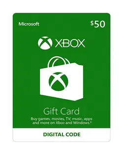 خرید گیفت کارت 50 دلاری ایکس باکس ( Xbox ) - تحویل آنی