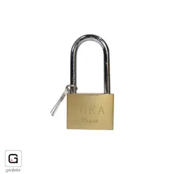 قفل آویز طلایی پایه بلند 75 نیکا