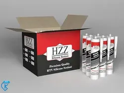 چسب آکواریوم مشکی HZZ استحکام بسته 24 عددی